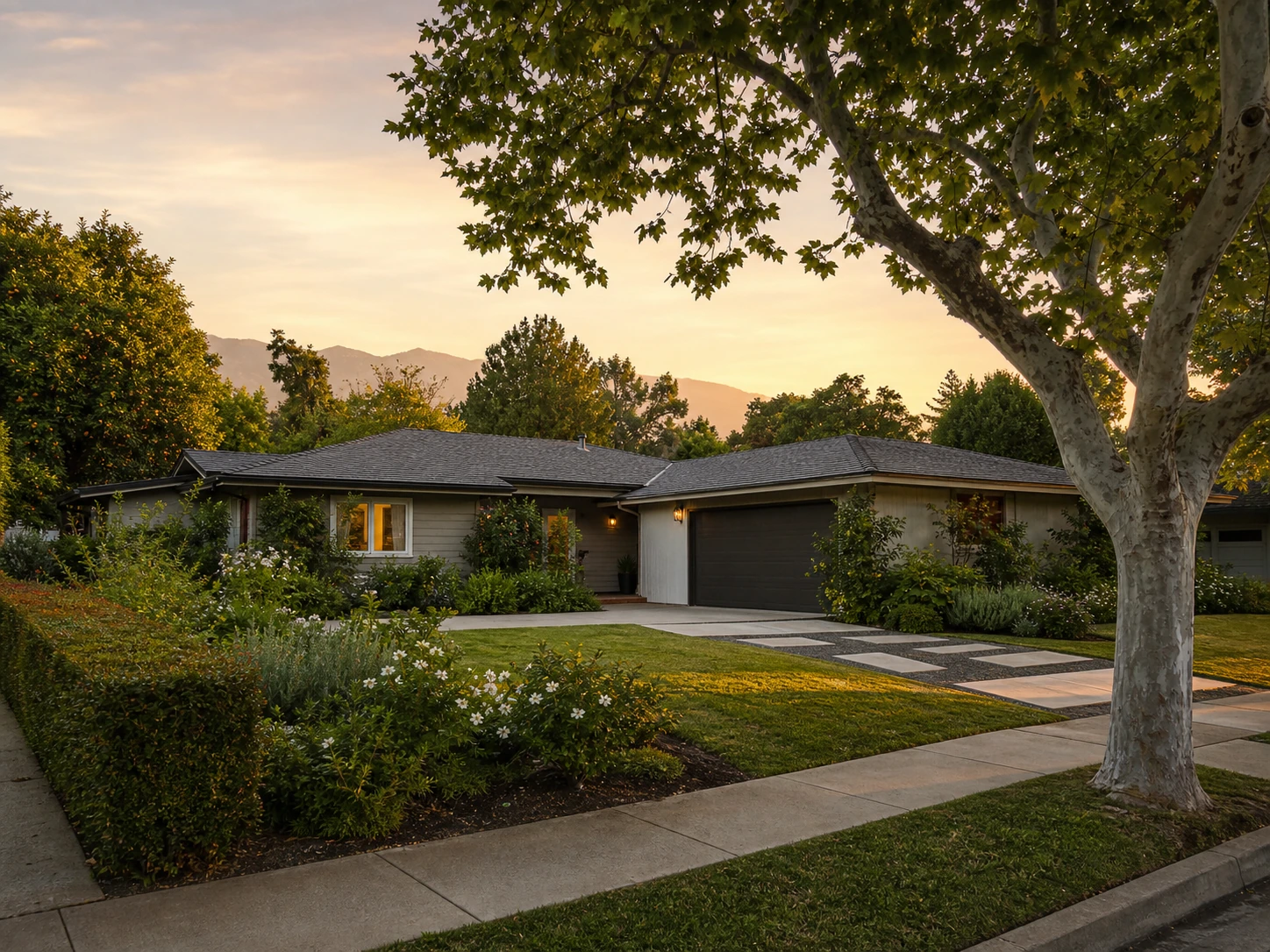 North San Fernando Valley homes and hills near Northridge